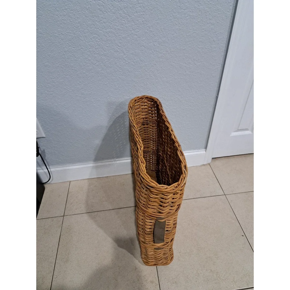 Rare WW2 German Army Wicker Artillery Basket‎ Ammo Shell Carrier Holds 4 Shells